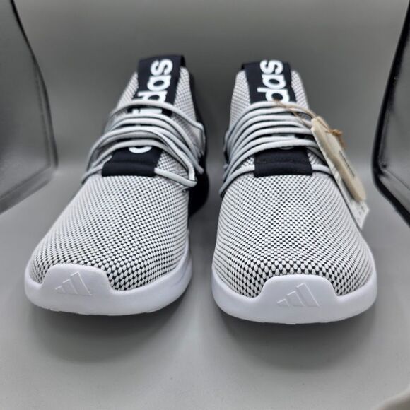 NIB adidas Men\'s Lite Racer Adapt 7.0 Cloudfoam IE6330 White Black Size: 9.5 main image 5